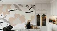 An artistic nature inspired mural for home decor.

