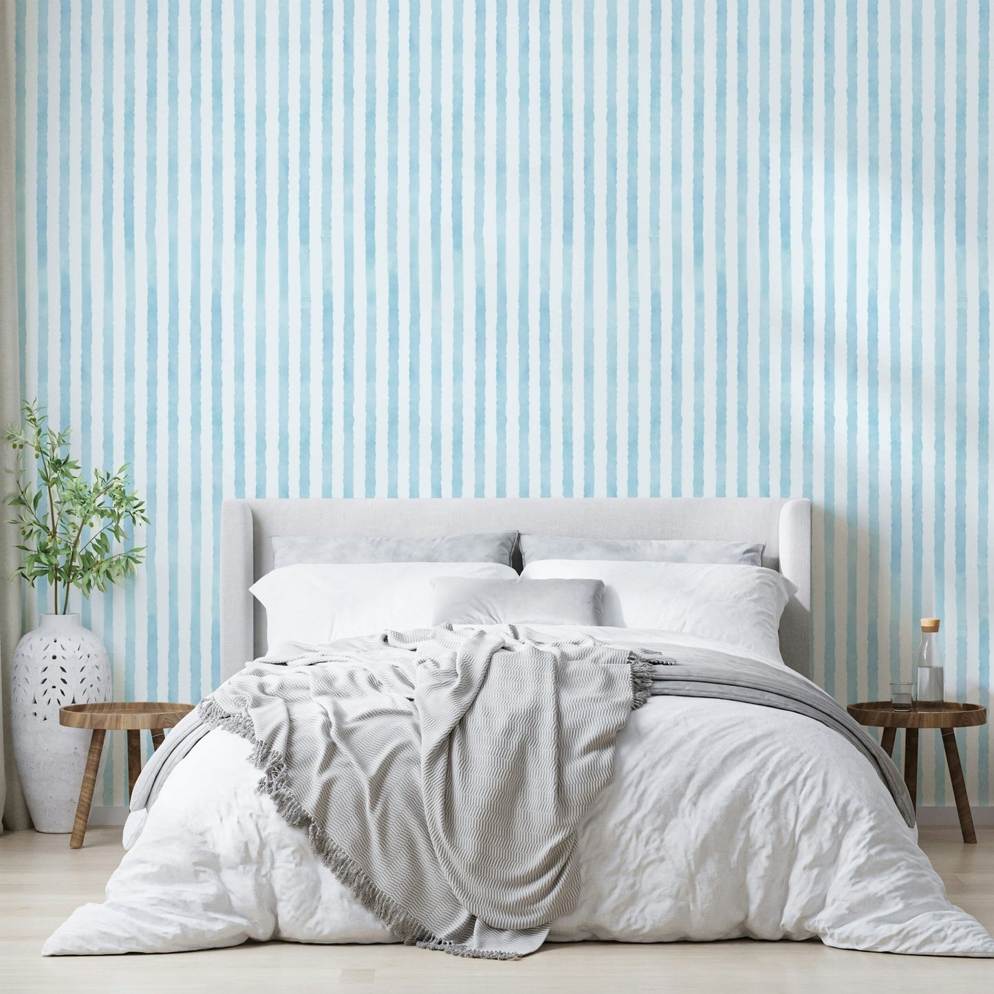 Soft blue vertical lines with natural flow
