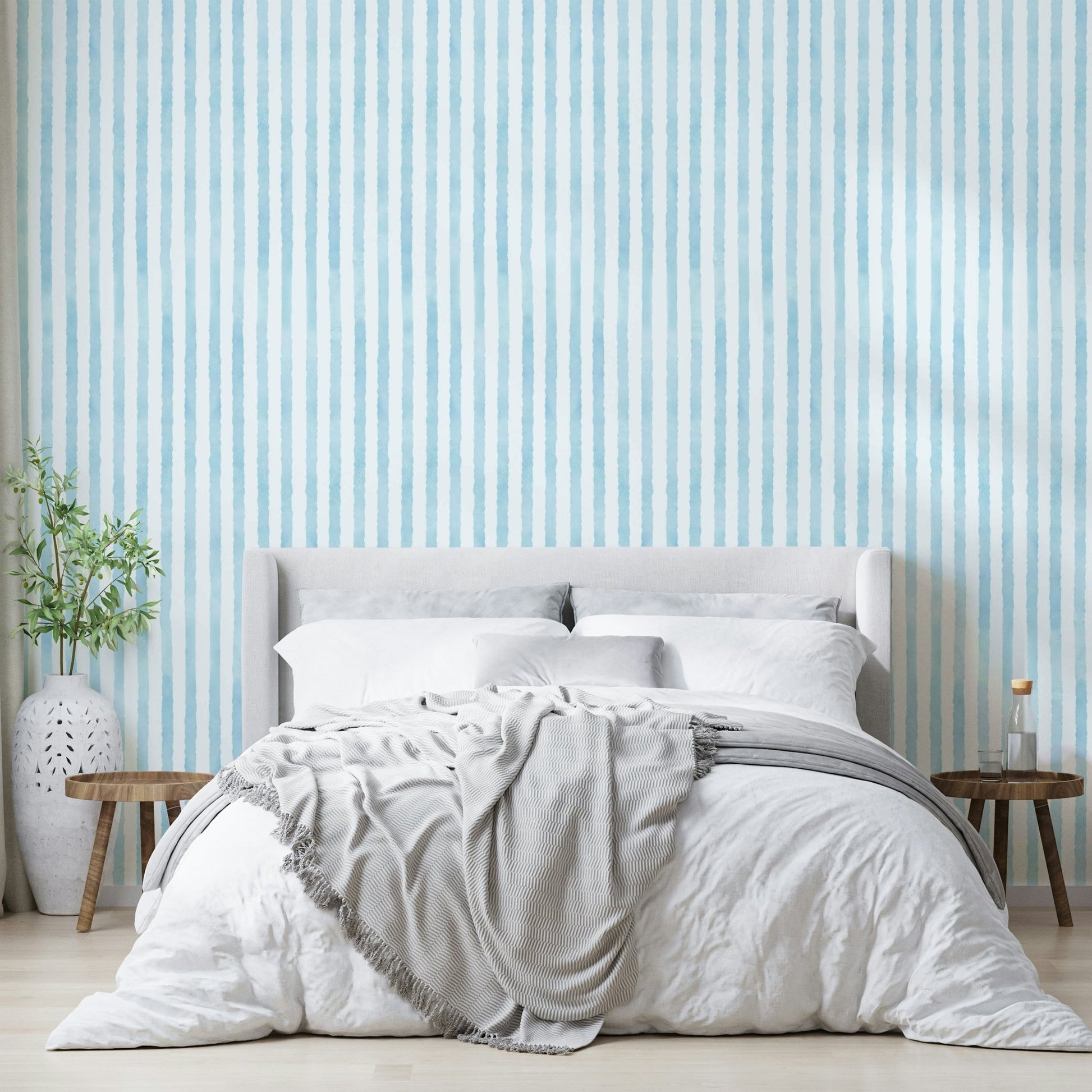 Soft blue vertical lines with natural flow
