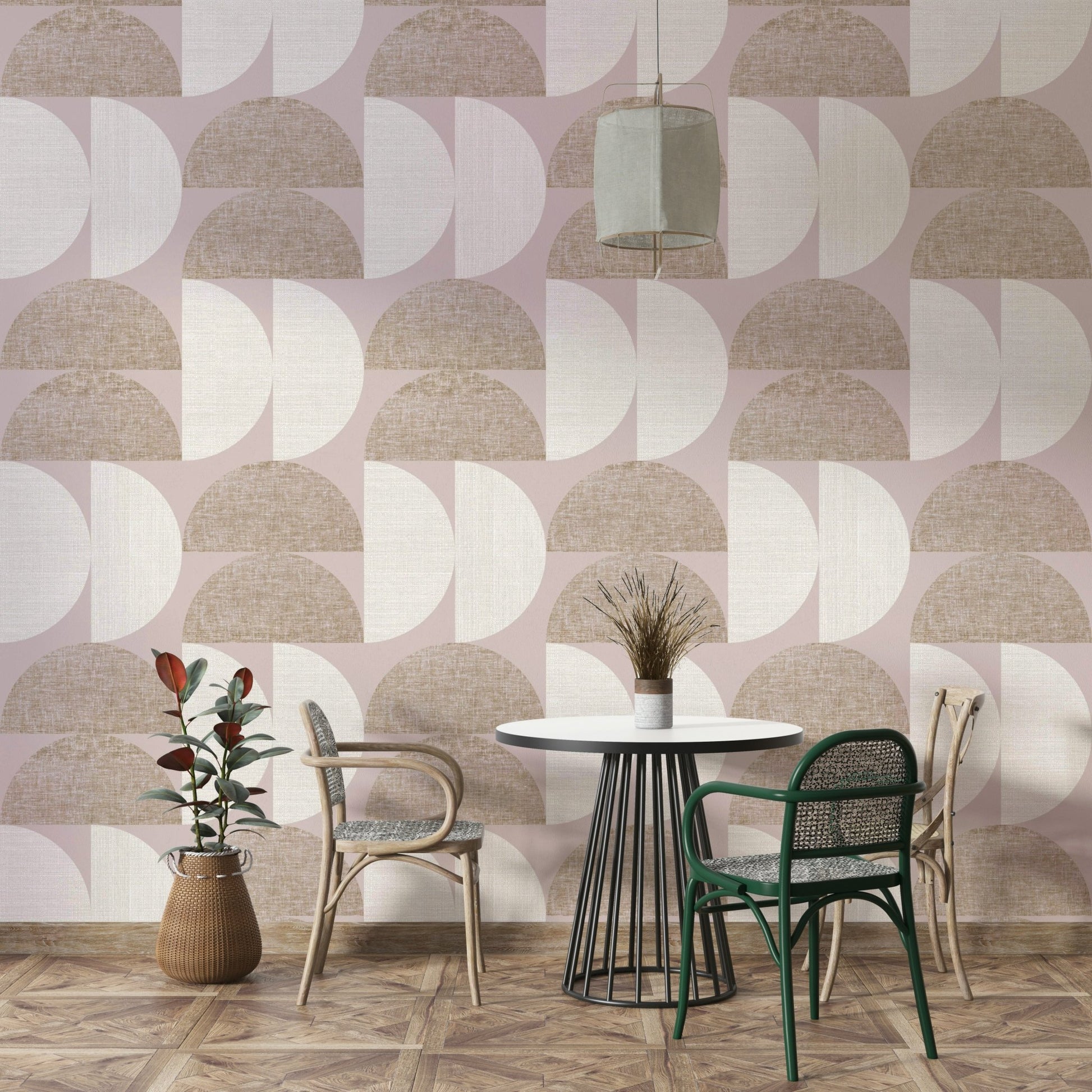 Textured pattern wallpaper for calm modern homes

