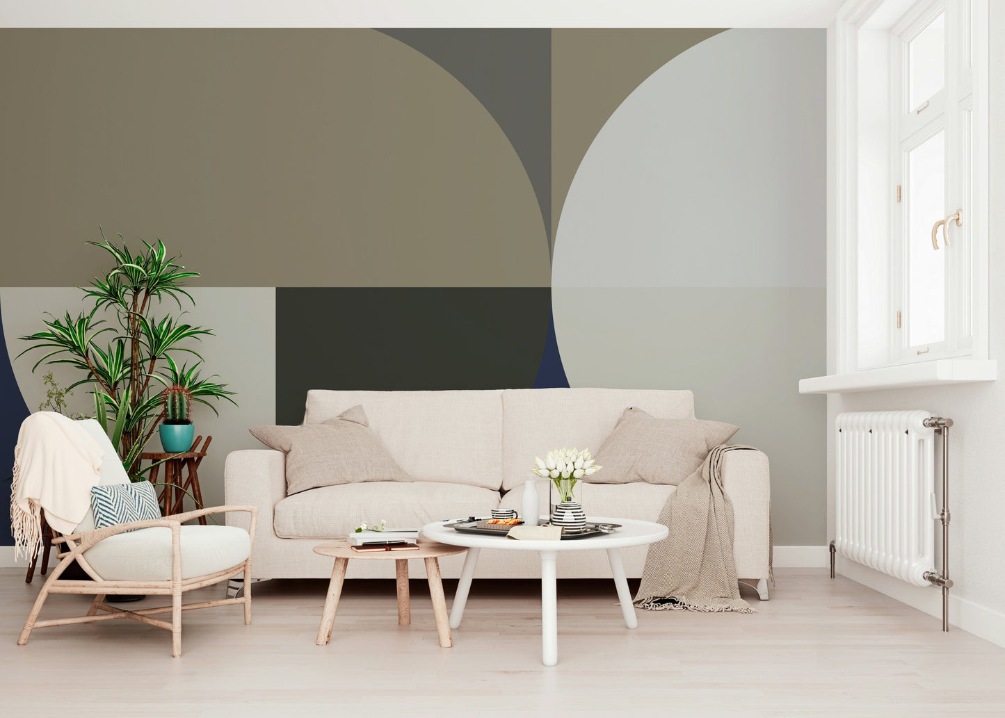 Neutral Tones Balance Wall Mural