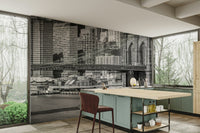 Stunning view of Brooklyn Bridge and Manhattan skyline

