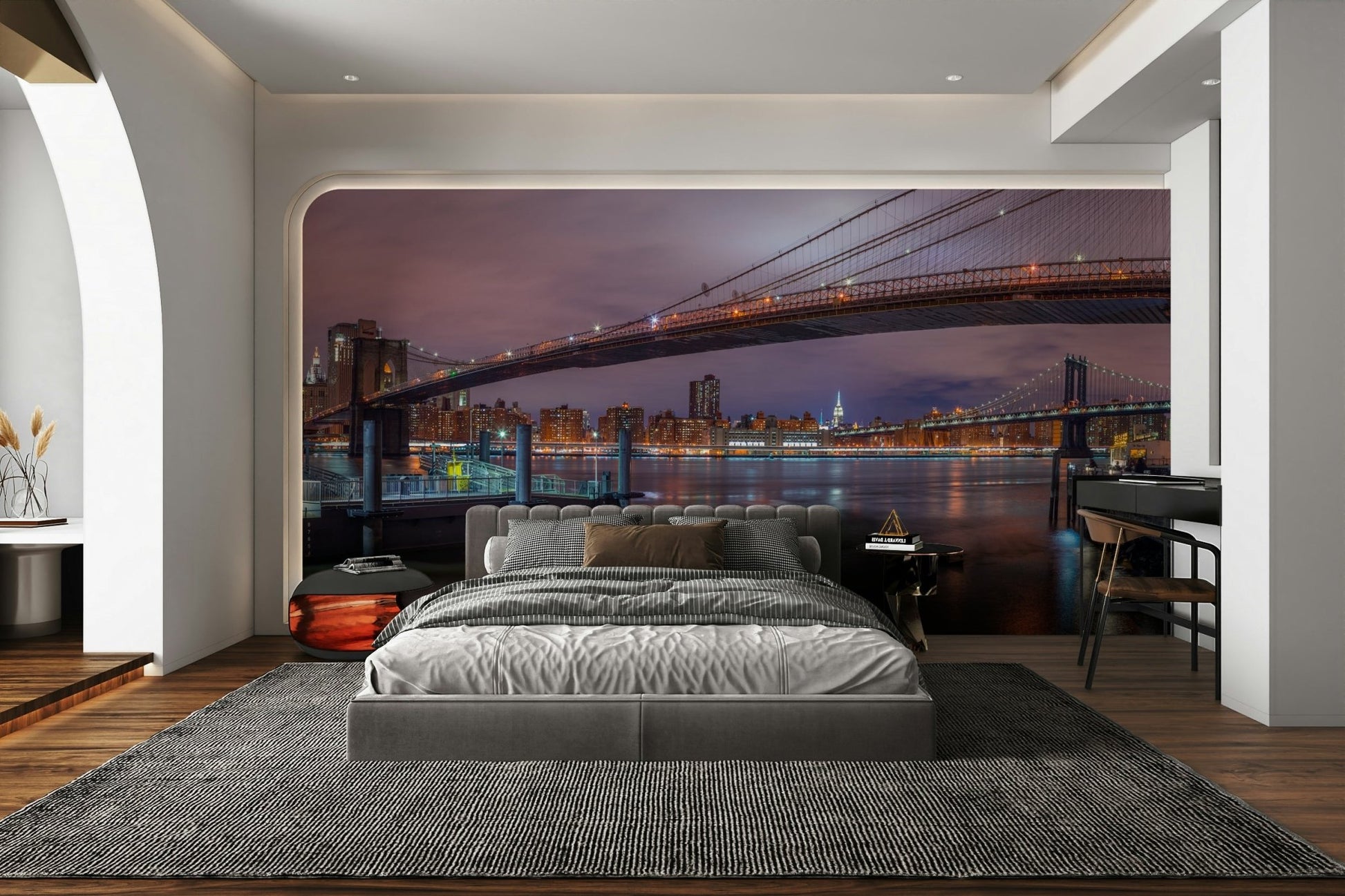 A close-up view shows the fine details of the windows and streetlights.

