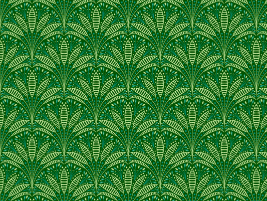 Artdeco Green Palmの壁紙