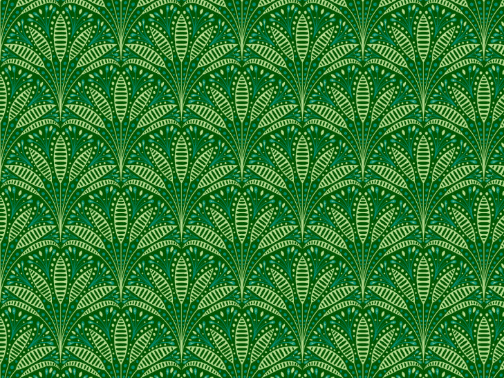 Artdeco Green Palmの壁紙