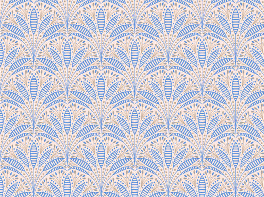 Artdeco Blue Palmの壁紙