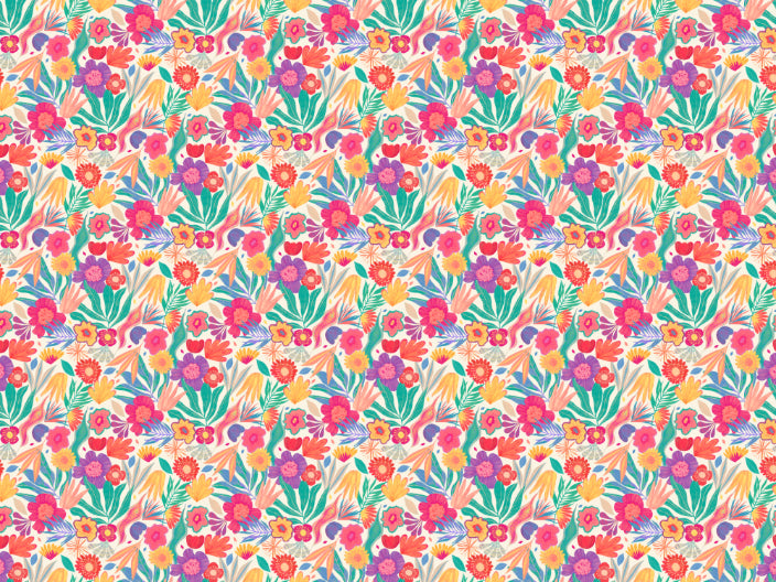 Exotische Blüten Wallpaper Wandbild