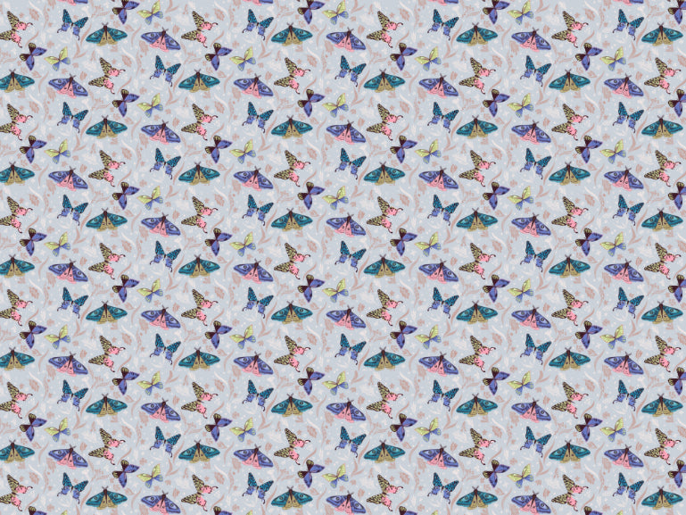 Papier peint à motif papillon coloré. in your room — zoomed