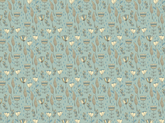 Naive Blüten Wallpaper