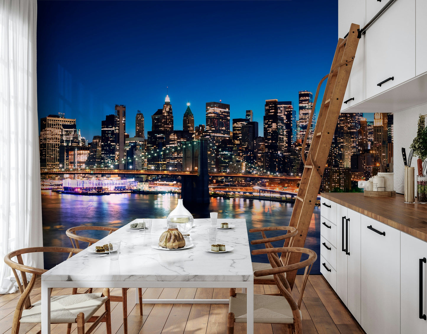 Night Metropolis Wall Mural