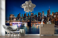 Night Metropolis Wall Mural