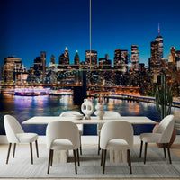 Night Metropolis Wall Mural