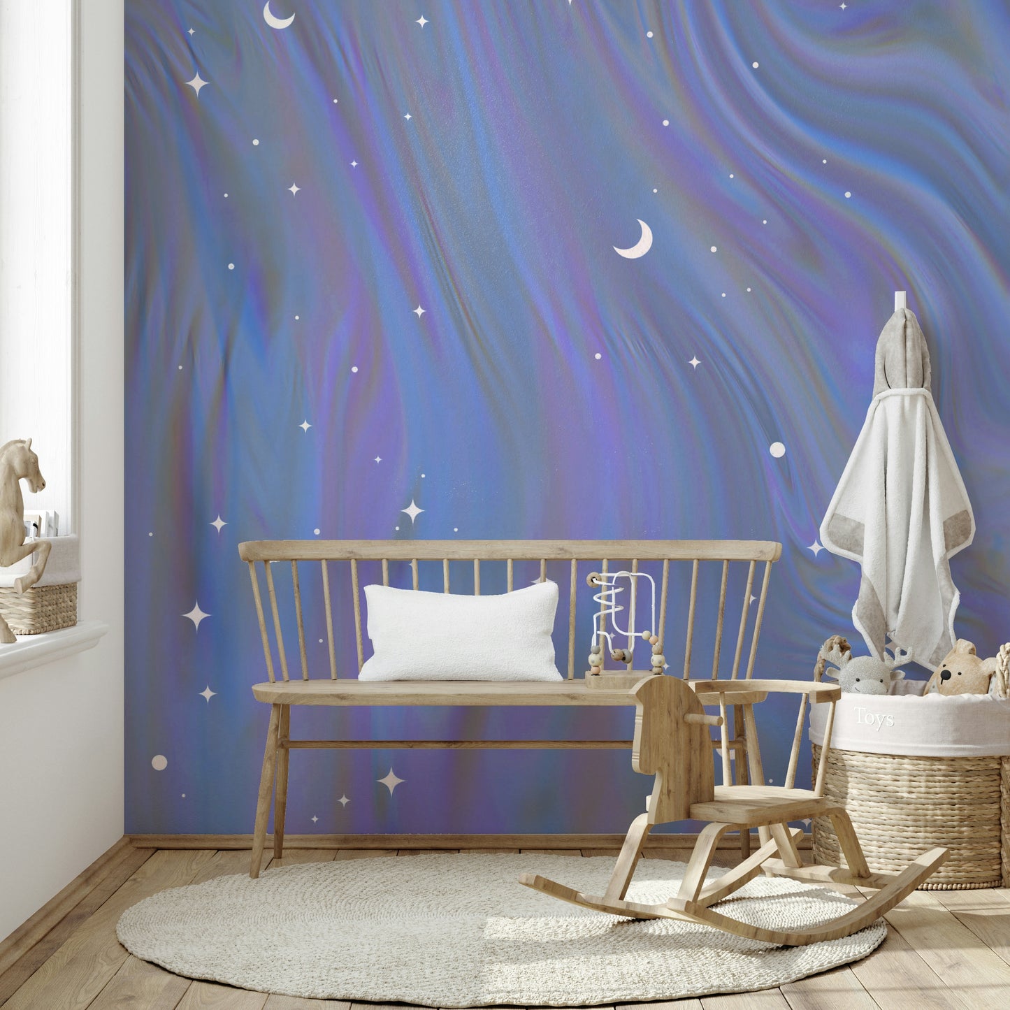 Crescent moon dream wall mural

