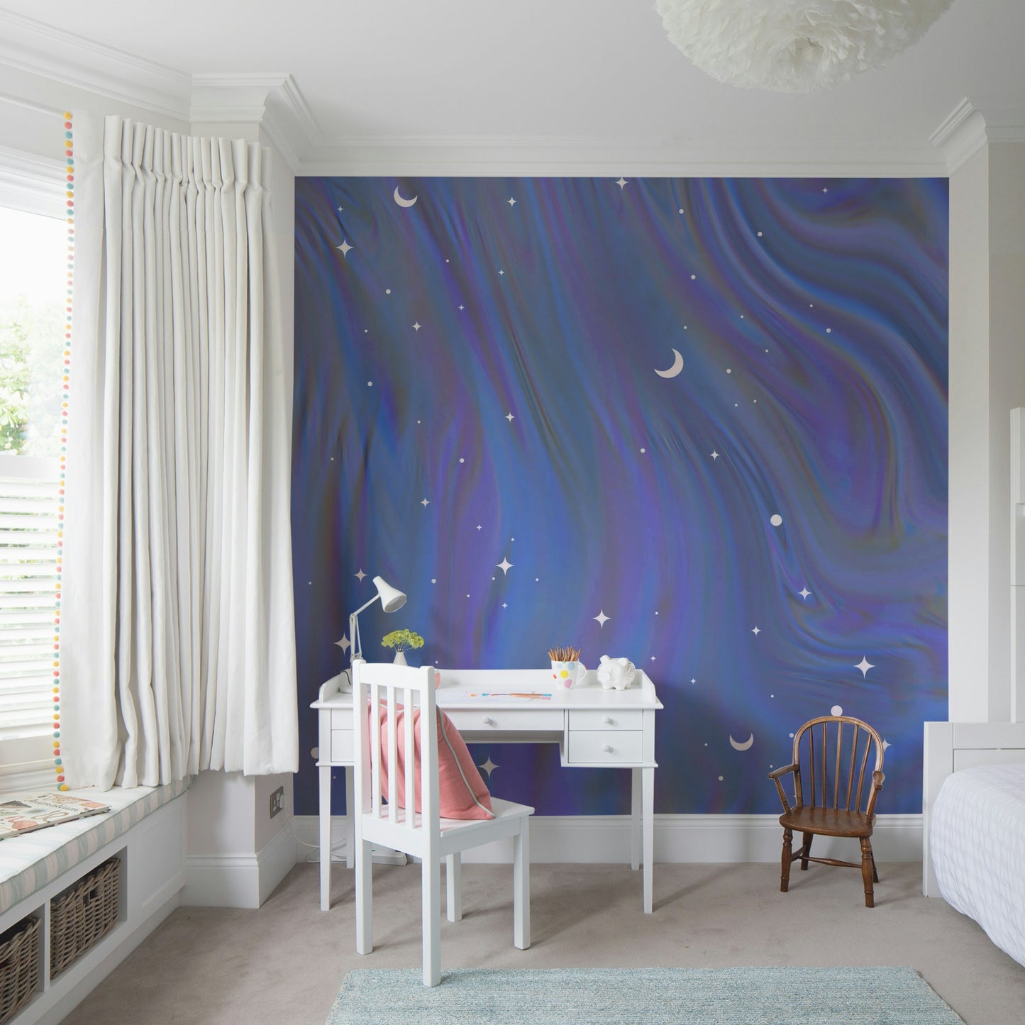Pastel night sky wall mural

