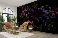 Nature-inspired mural wallpaper

