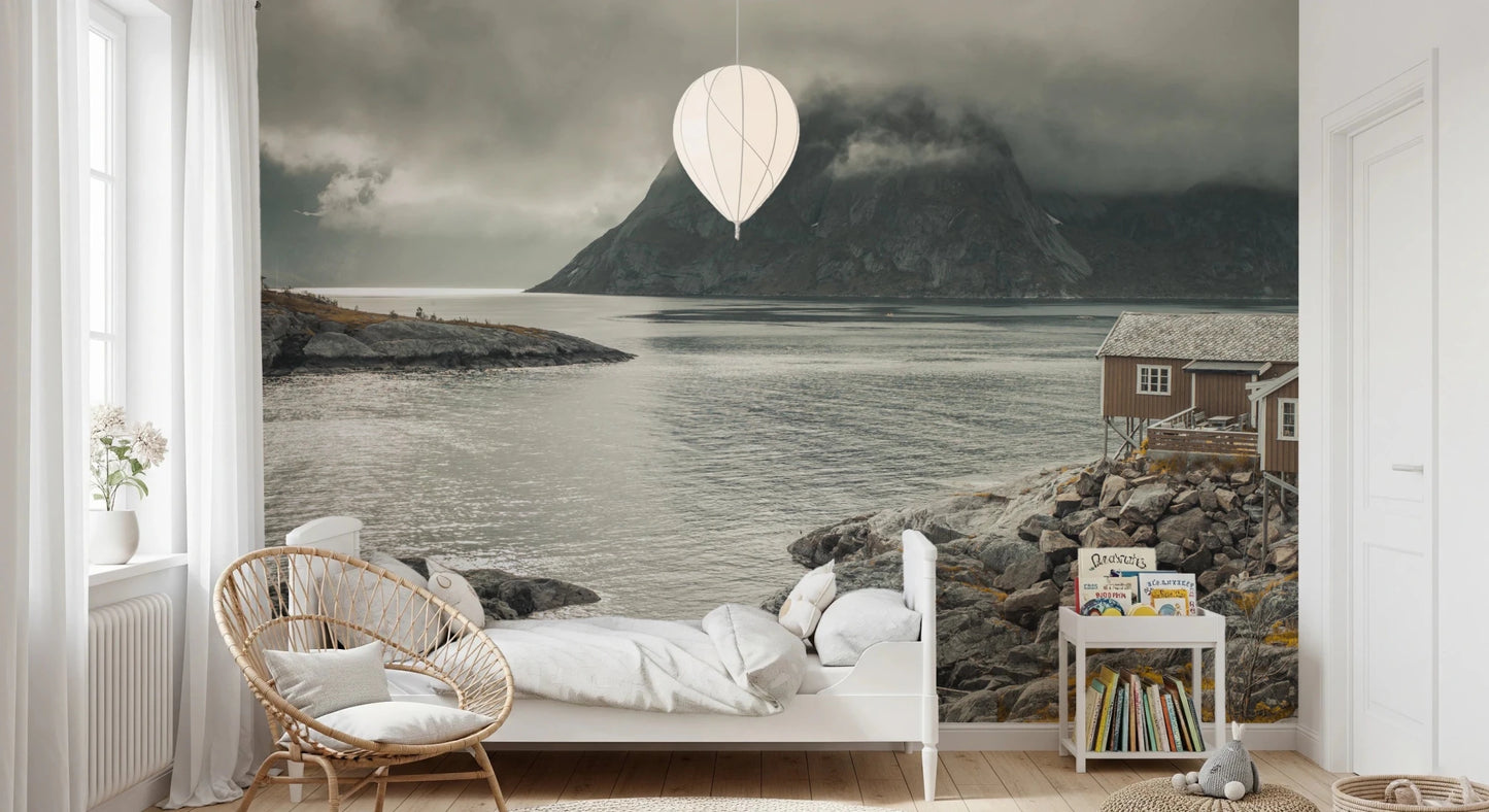 Nordic Coastal Retreat Wall Mural