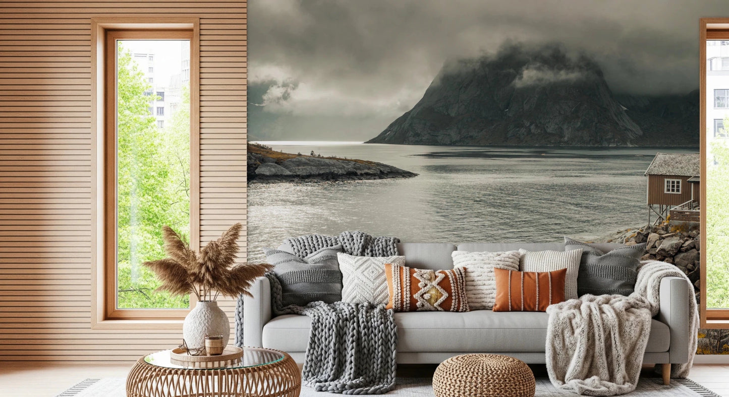 Nordic Coastal Retreat Wall Mural