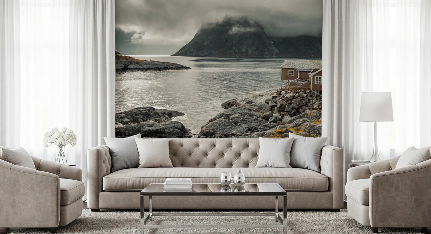 Nordic Coastal Retreat Wall Mural