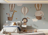 Nursery Hot Air Balloons Wall Mural