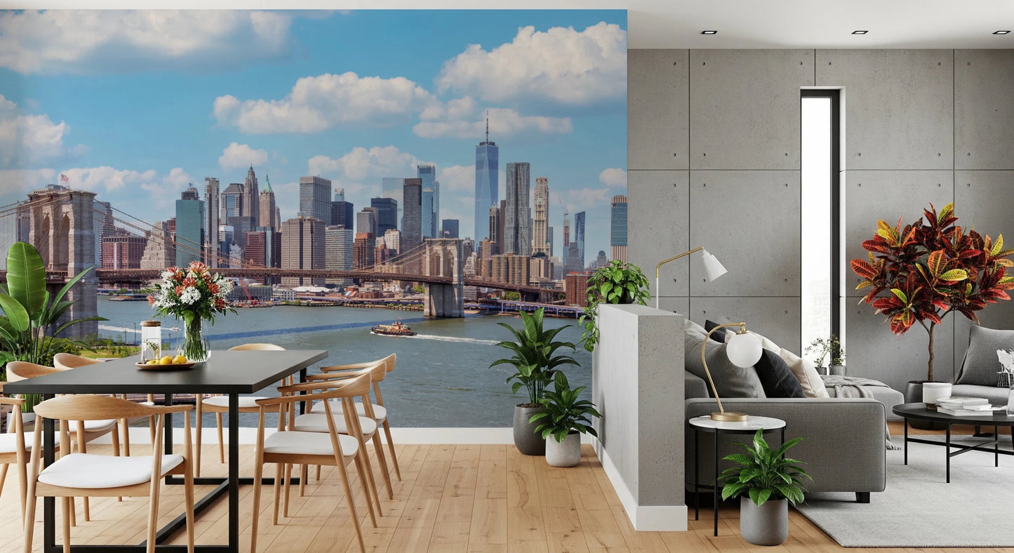 NYC Bridge Vista Wall Mural