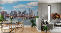 NYC Bridge Vista Wall Mural