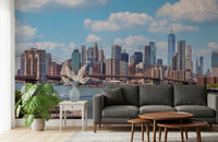 NYC Bridge Vista Wall Mural