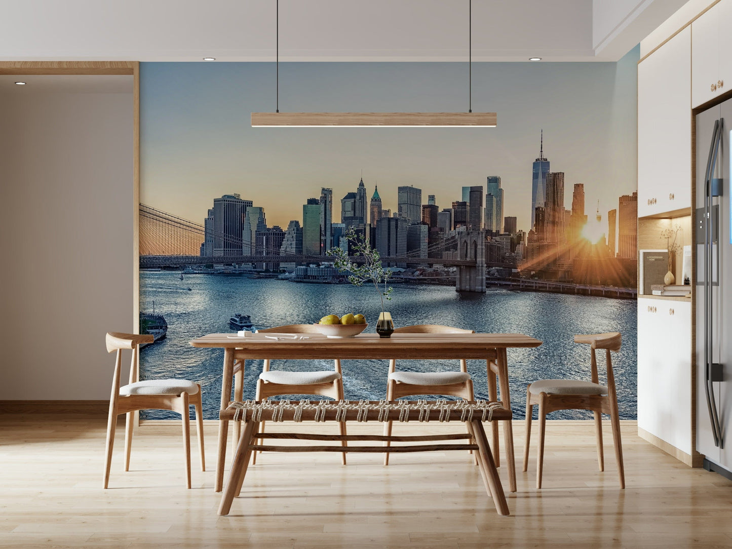 NYC Skyline at Dawn Wall Mural