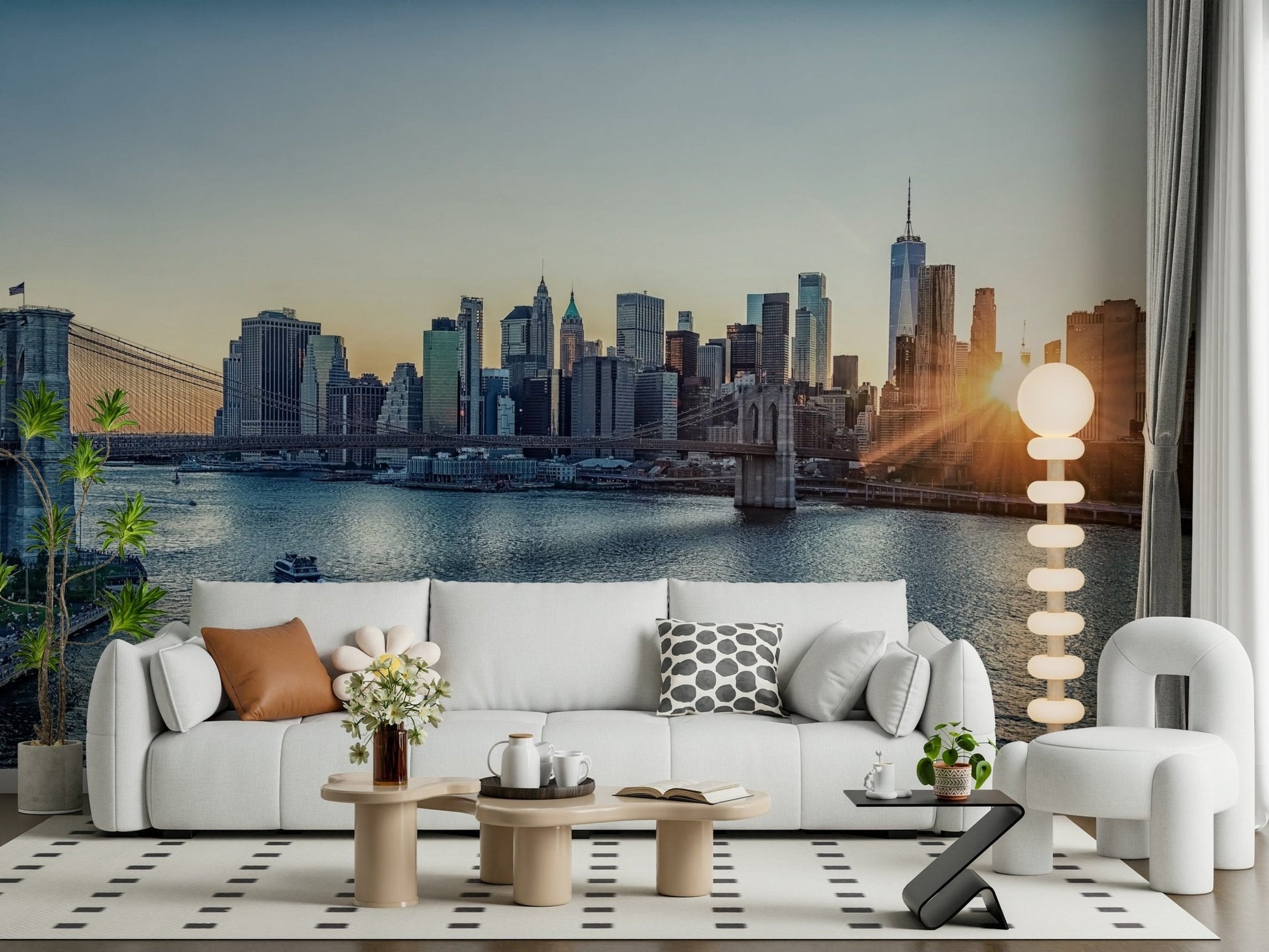 NYC Skyline at Dawn Wall Mural