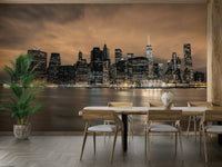Night City Dreams calm wallpaper for walls