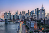 Captivating NYC Skyline Dusk wallpaper for walls Manhattan skyline.