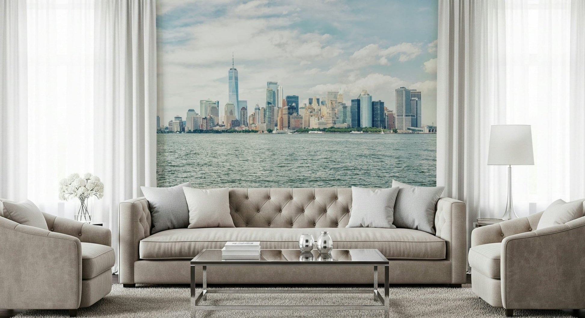 NYC Skyline View Wall Mural