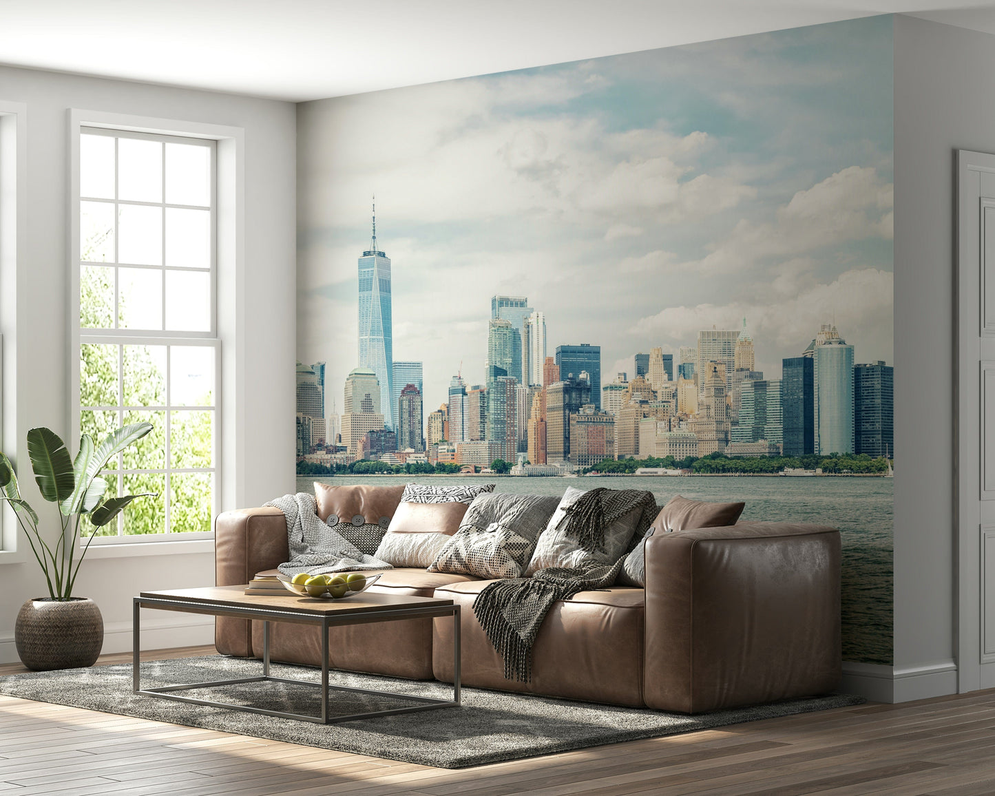 Wandbild mit Blick auf die Skyline von New York