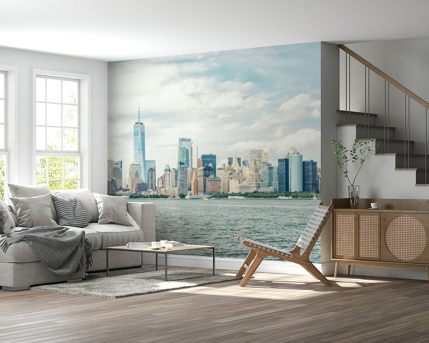 Wandbild mit Blick auf die Skyline von New York
