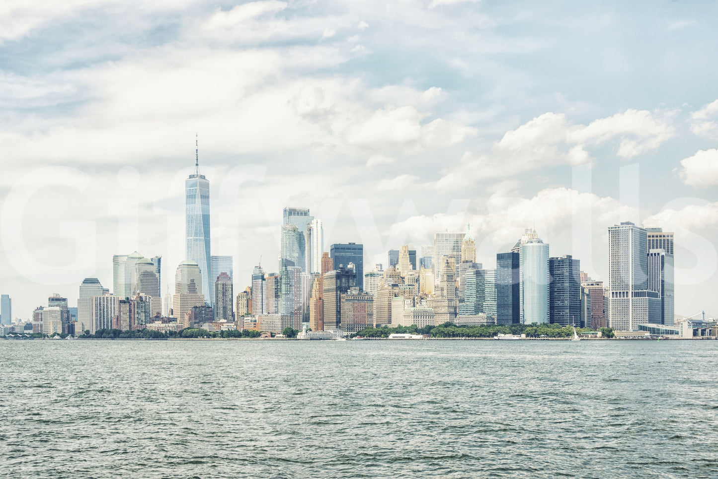 Wandbild mit Blick auf die Skyline von New York