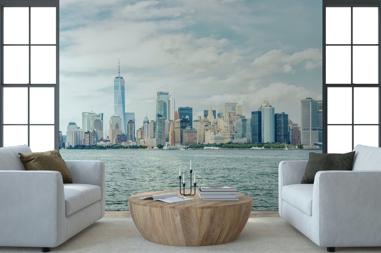 Wandbild mit Blick auf die Skyline von New York