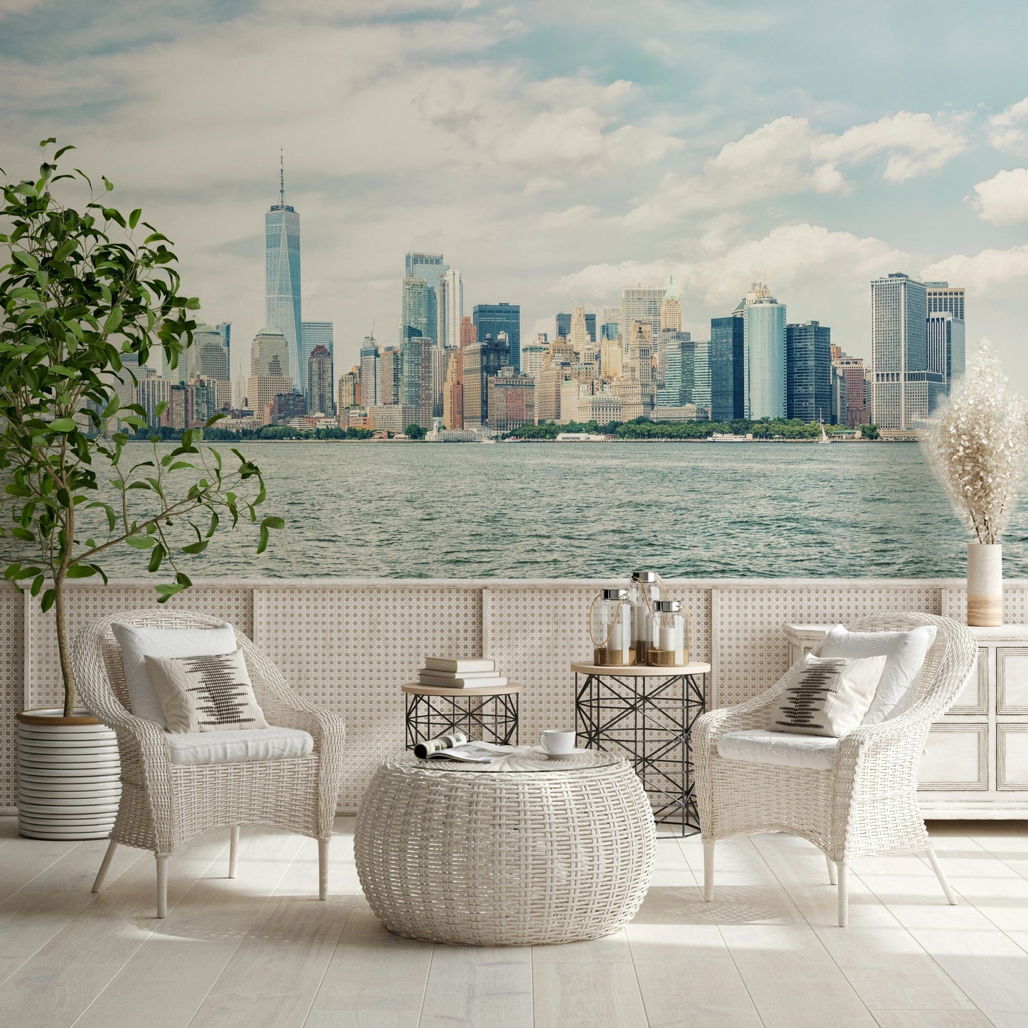 Wandbild mit Blick auf die Skyline von New York