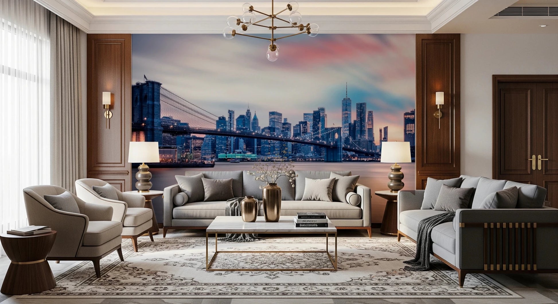 NYC Twilight Dreams Wall Mural