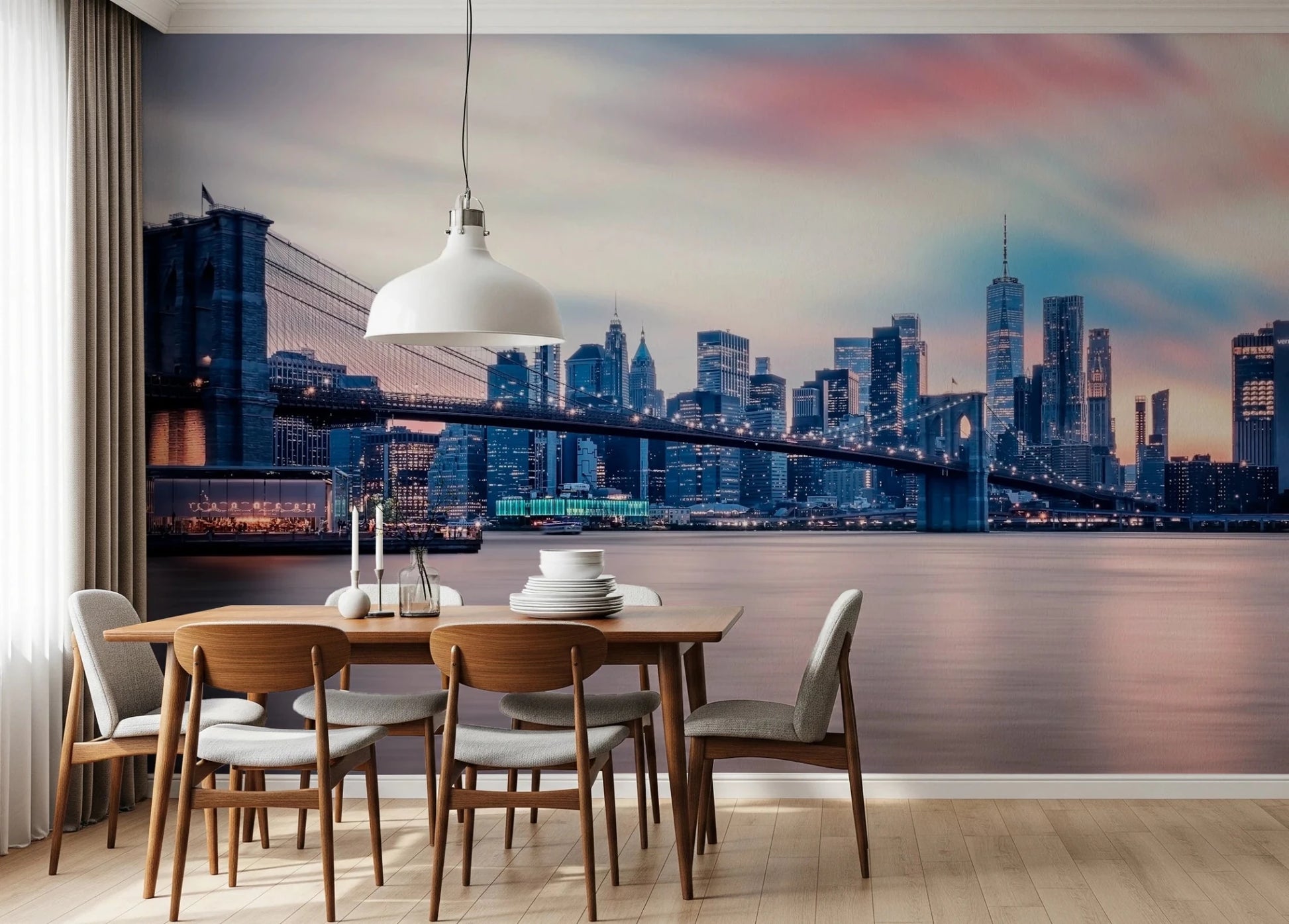 NYC Twilight Dreams Wall Mural