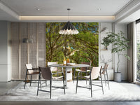 Peaceful wooded path wallpaper
