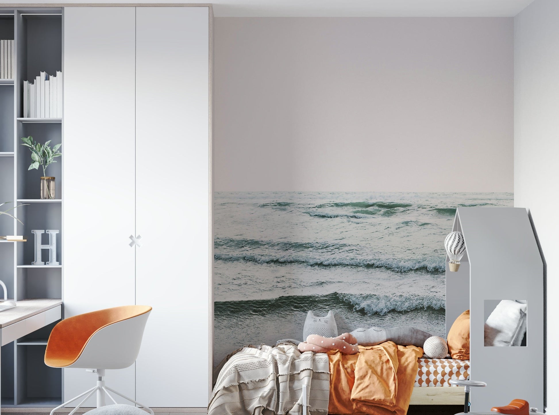 Profound blues and natural sea tones.

