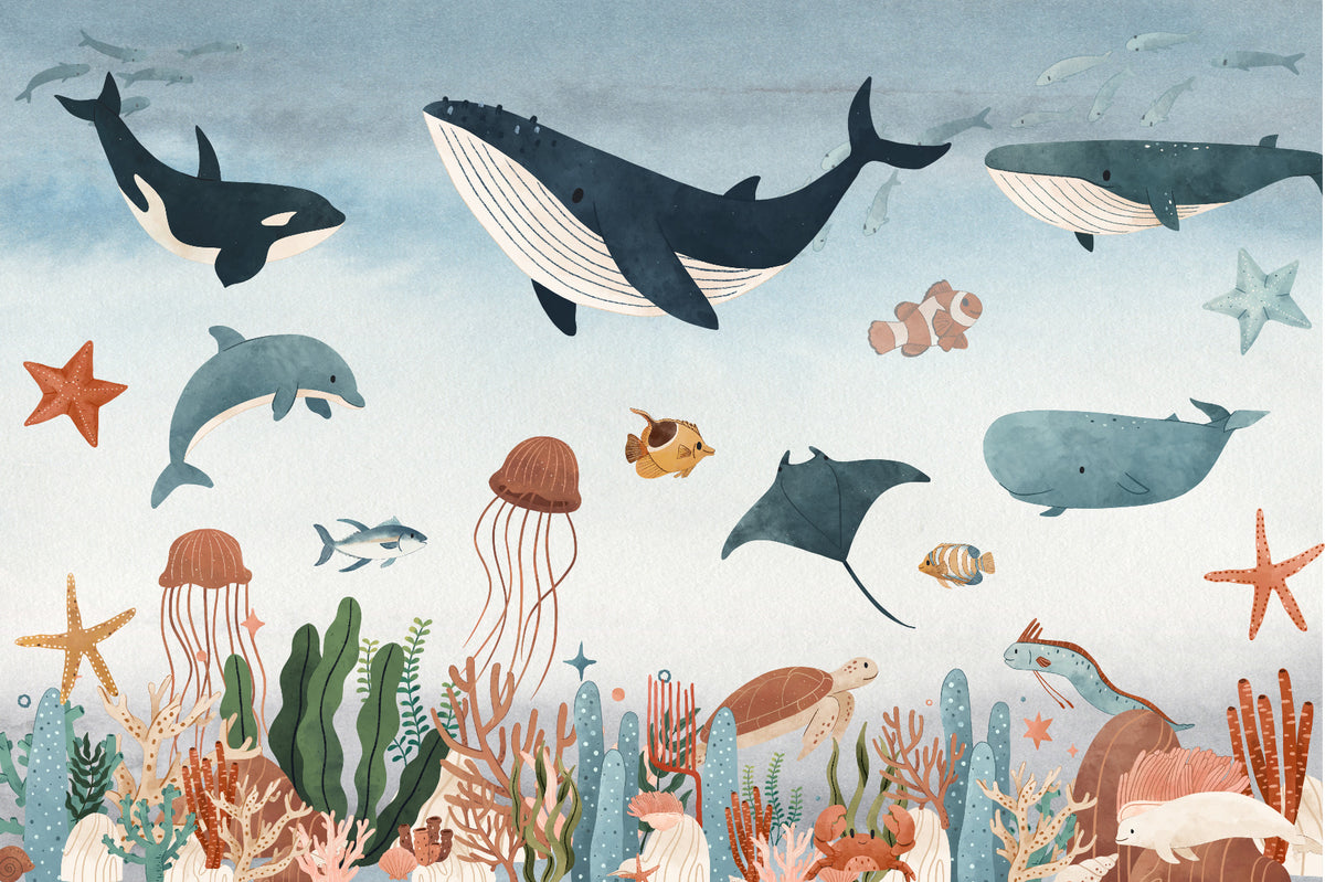 Sea Symphony Feature murale murale in your room — zoomed