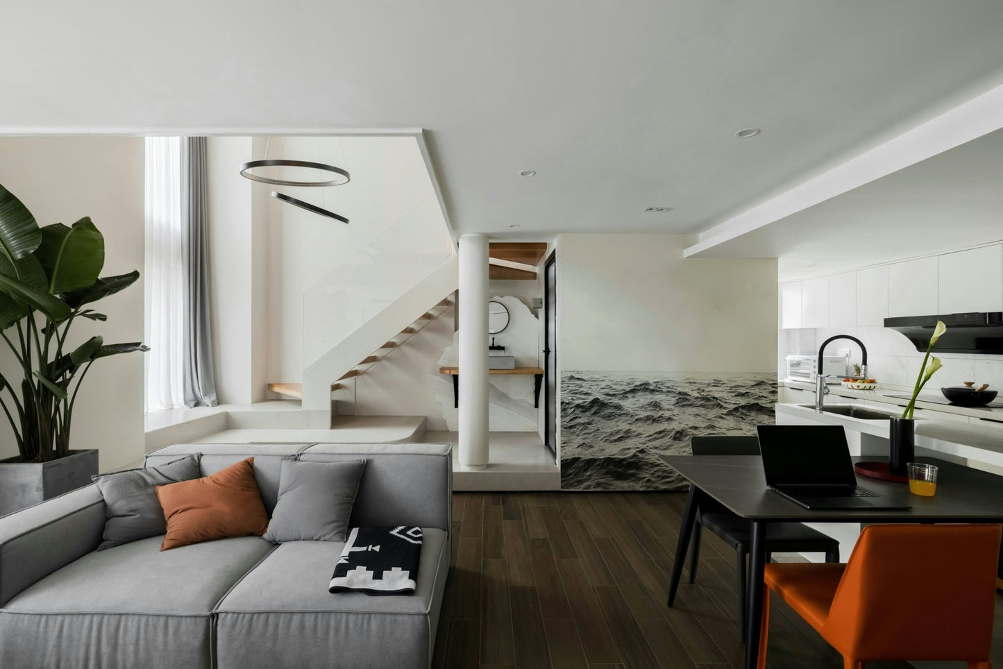 Mysterious marine life or coral formations.

