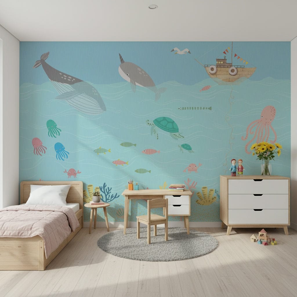 Ocean Friends' Playtime Wall Mural