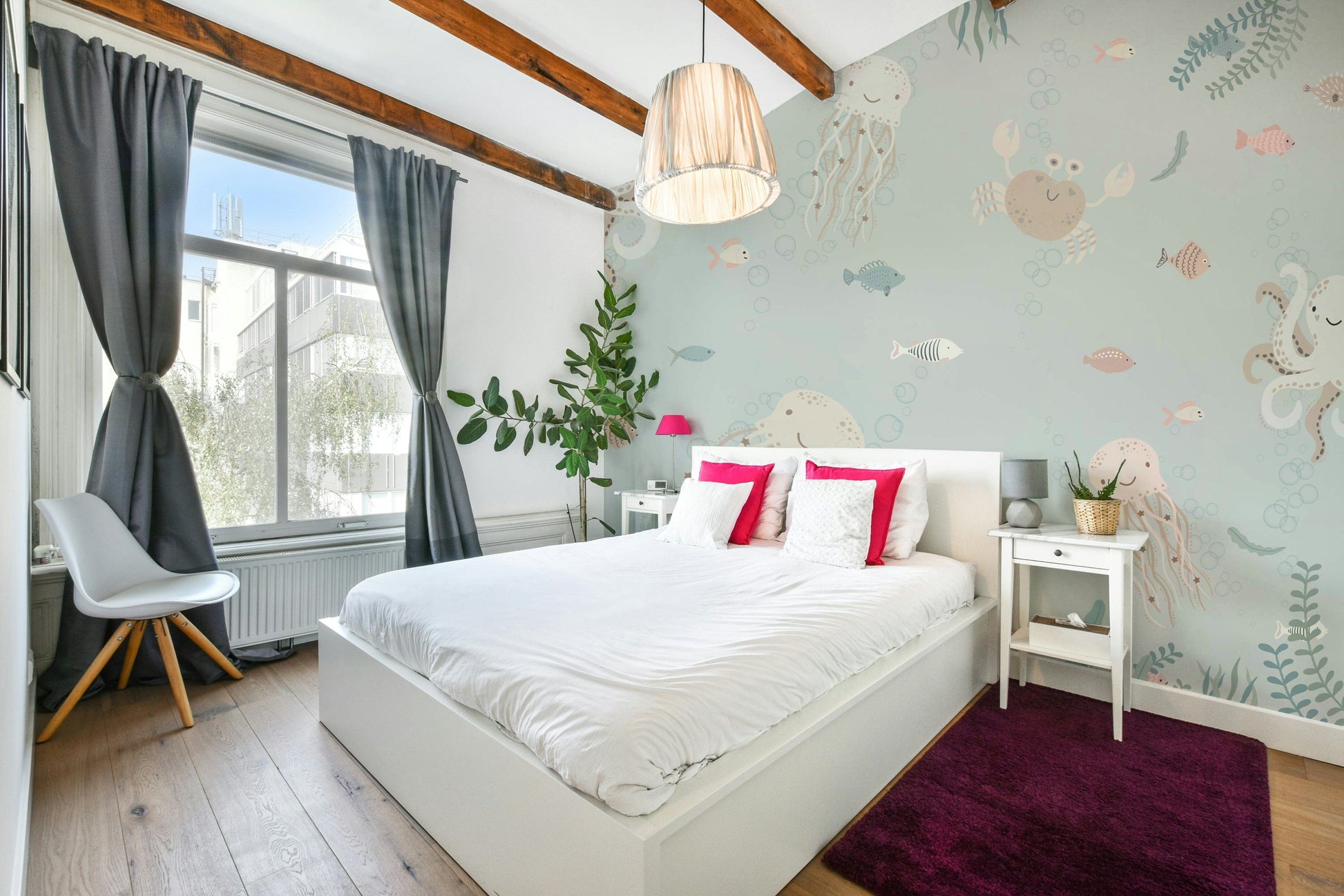 The design feels playful and gentle.

