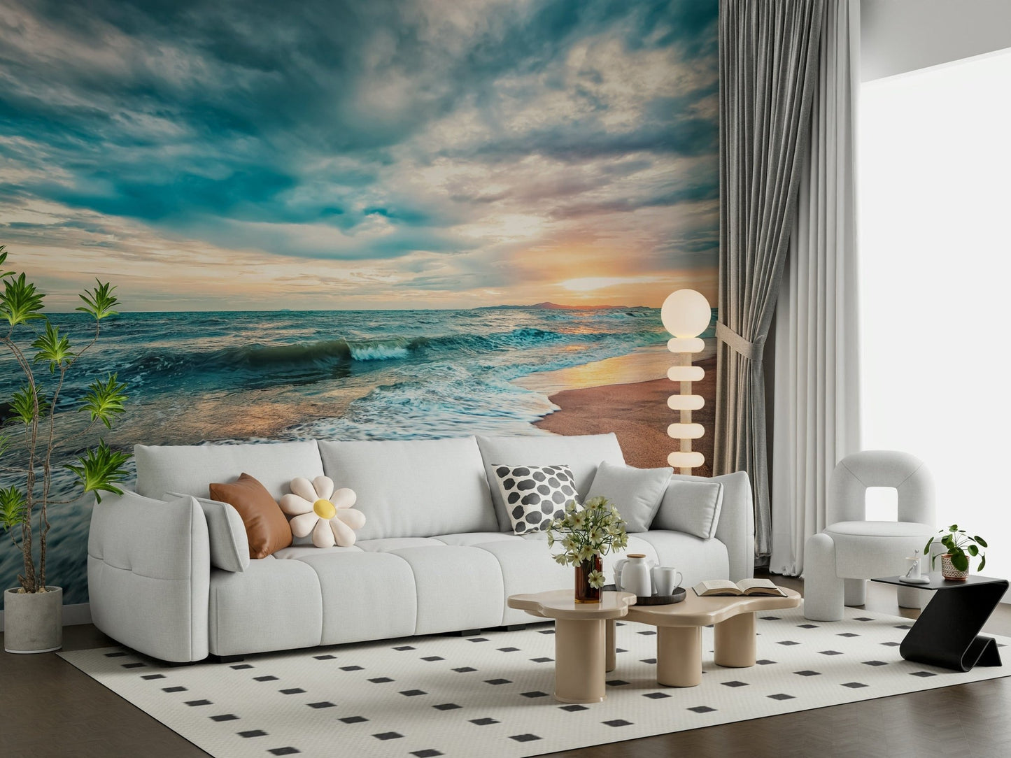 Ocean Hues Wall Mural