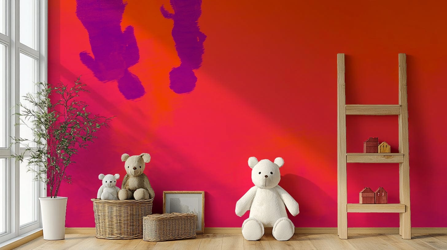 A contemplative water reflection wallpaper mural for a feature wall.

