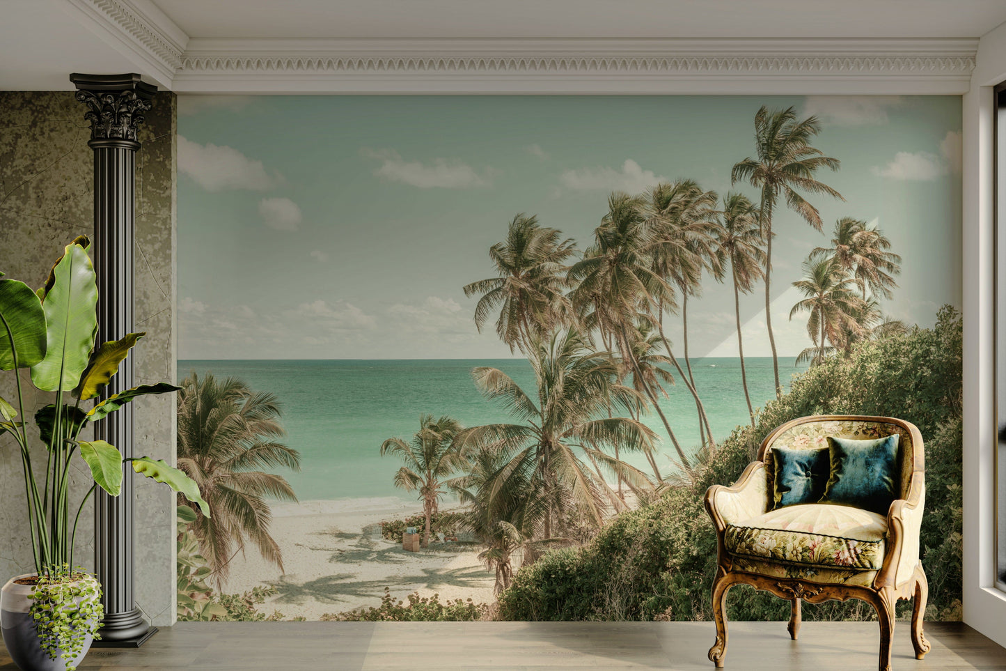 Oceanfront Serenity ocean wall mural