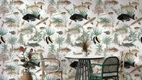 Oceania Wallpaper with soft wave-inspired design

