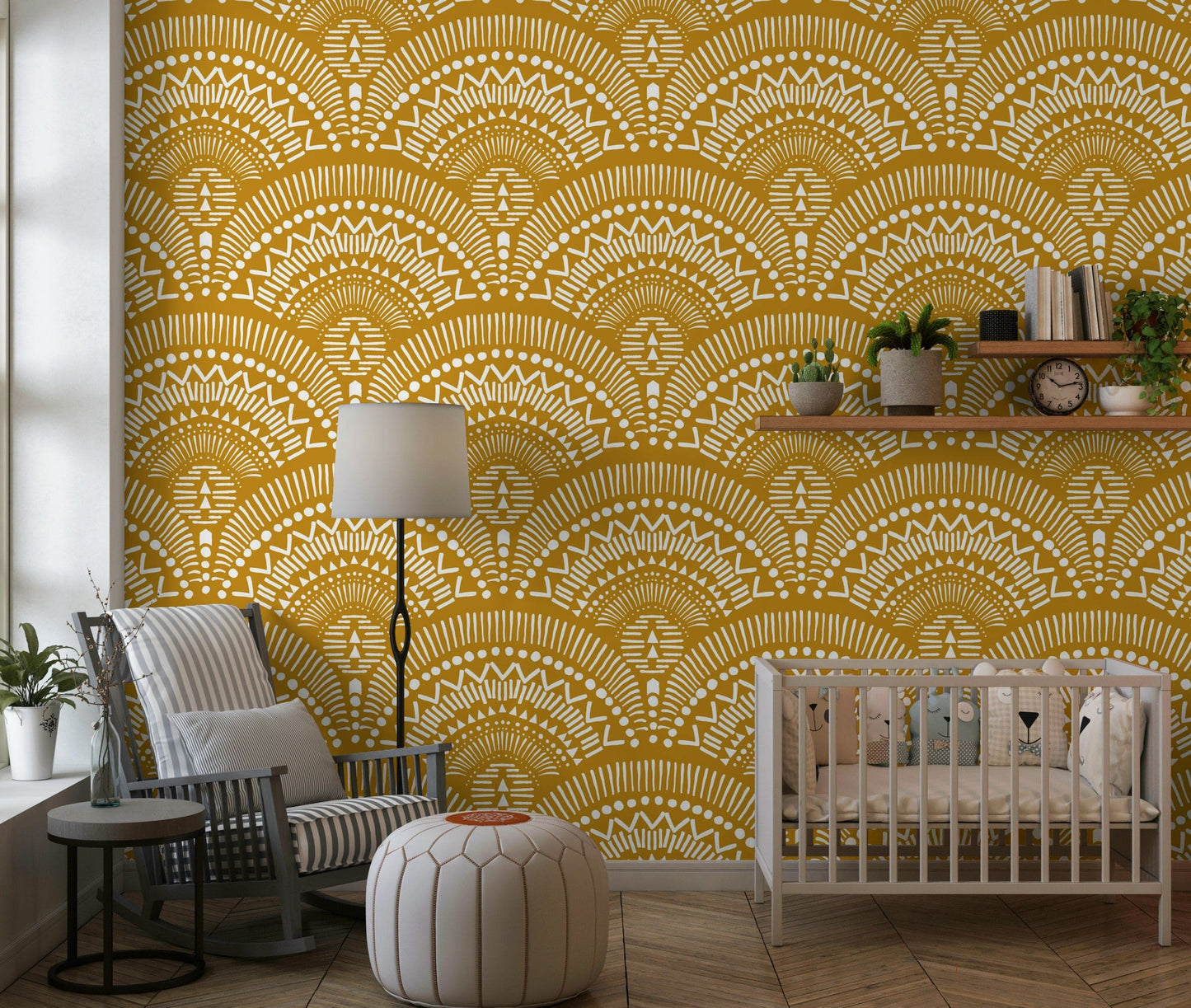 Papier peint à motifs ethniques