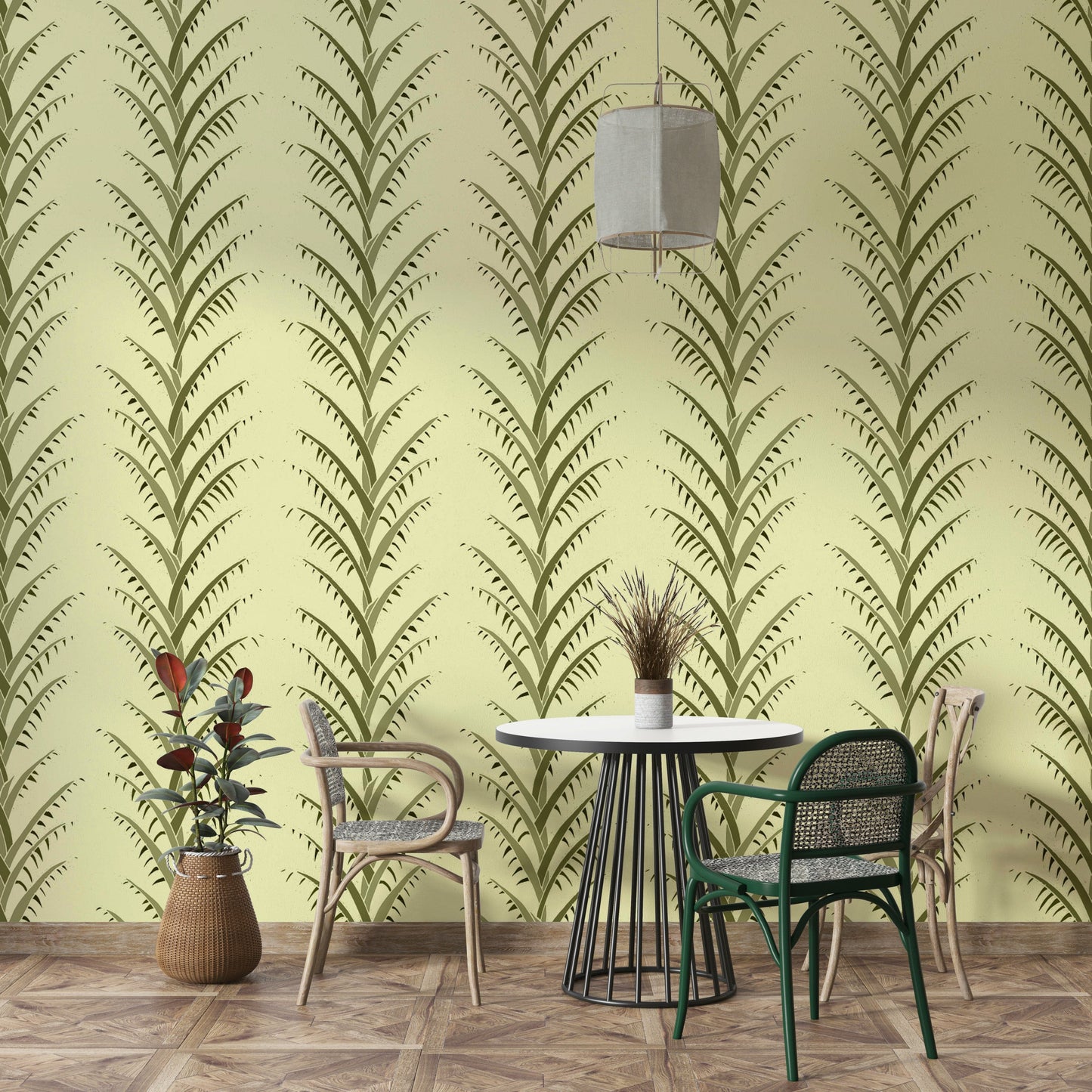 modern palm fronds design

